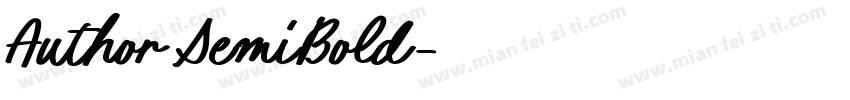 Author SemiBold字体转换